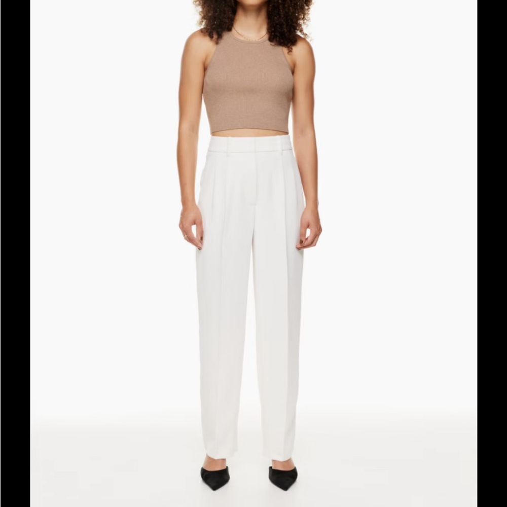 Aritzia Effortless Pants, size 2 petite, off white